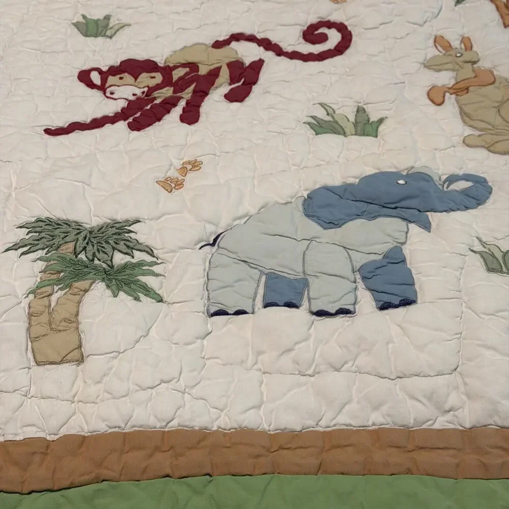 Amity Home Kids baby quilt dinosaur jungle Animal Blanket 40 * 50